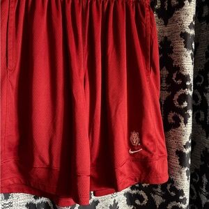 Nike Red mens shorts, Razorbacks